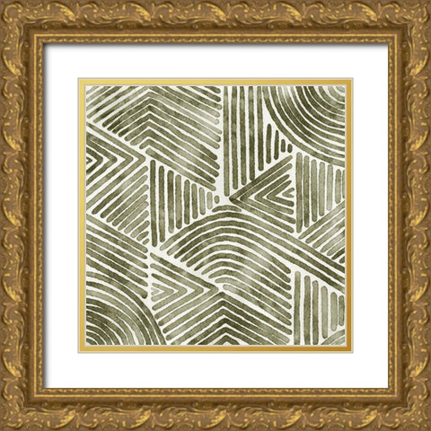 On Repeat III Gold Ornate Wood Framed Art Print with Double Matting by Urban Road