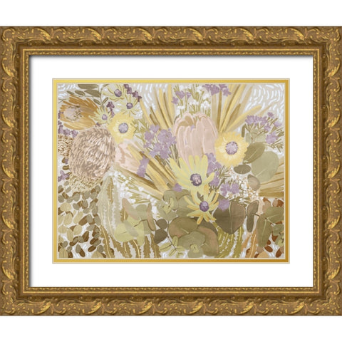 Native Brush I Gold Ornate Wood Framed Art Print with Double Matting by Urban Road