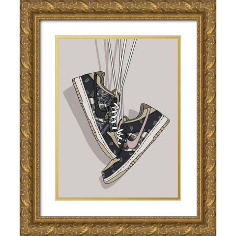 Hangin Out Gold Ornate Wood Framed Art Print with Double Matting by Urban Road