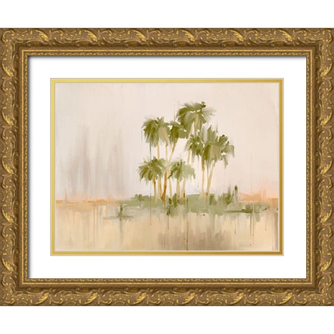 Tropical Sunset III Gold Ornate Wood Framed Art Print with Double Matting by Urban Road