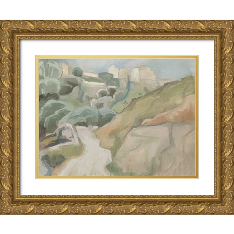 Afternoon Hike Gold Ornate Wood Framed Art Print with Double Matting by Urban Road