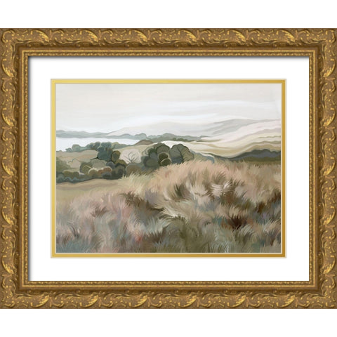 Gentle Breeze Gold Ornate Wood Framed Art Print with Double Matting by Urban Road