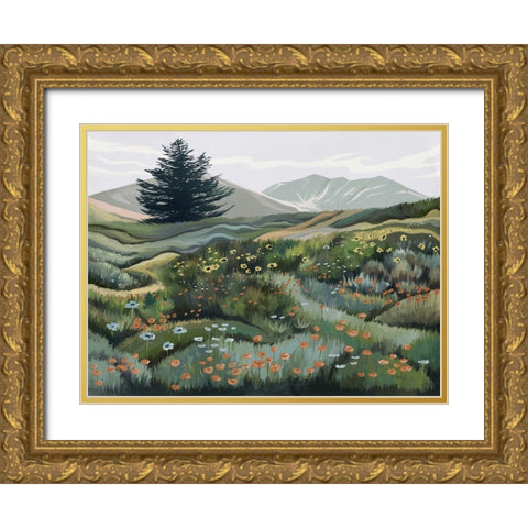 Mountain of Hope Gold Ornate Wood Framed Art Print with Double Matting by Urban Road