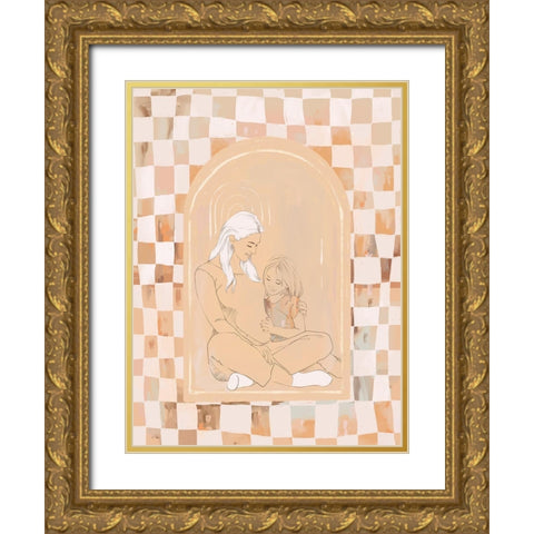 Hello-there Gold Ornate Wood Framed Art Print with Double Matting by Urban Road