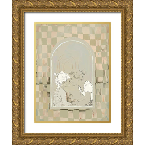 Memories Gold Ornate Wood Framed Art Print with Double Matting by Urban Road