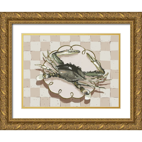 Late Lunch Neutral Gold Ornate Wood Framed Art Print with Double Matting by Urban Road