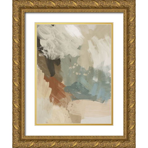 Hush Gold Ornate Wood Framed Art Print with Double Matting by Urban Road