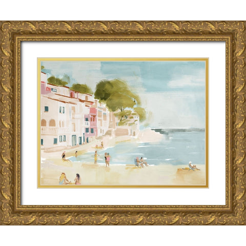 A Weekend In Cassis Gold Ornate Wood Framed Art Print with Double Matting by Urban Road