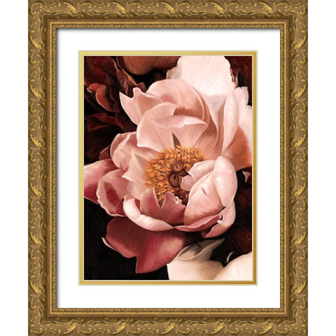 Flourish Gold Ornate Wood Framed Art Print with Double Matting by Urban Road