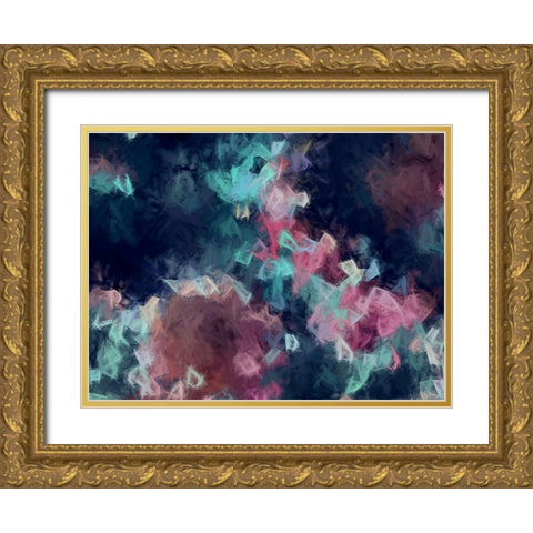 Diamond Storm Gold Ornate Wood Framed Art Print with Double Matting by Urban Road