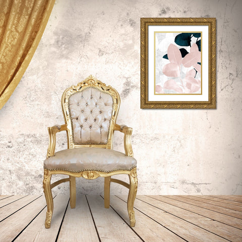 Demure II Gold Ornate Wood Framed Art Print with Double Matting by Urban Road