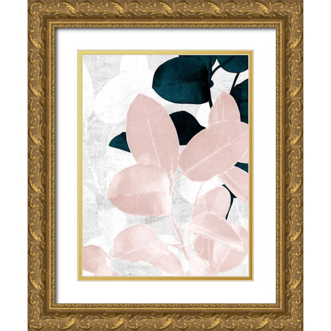 Demure II Gold Ornate Wood Framed Art Print with Double Matting by Urban Road