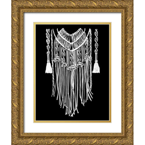 Wanderer Mono Gold Ornate Wood Framed Art Print with Double Matting by Urban Road