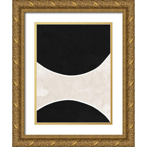 Ellipse Gold Ornate Wood Framed Art Print with Double Matting by Urban Road