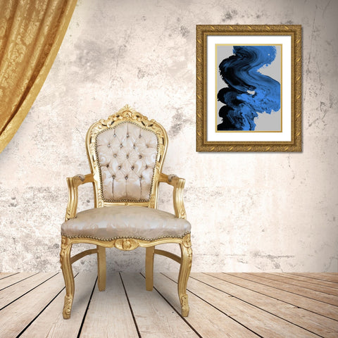 P_Winters Shadow Gold Ornate Wood Framed Art Print with Double Matting by Urban Road
