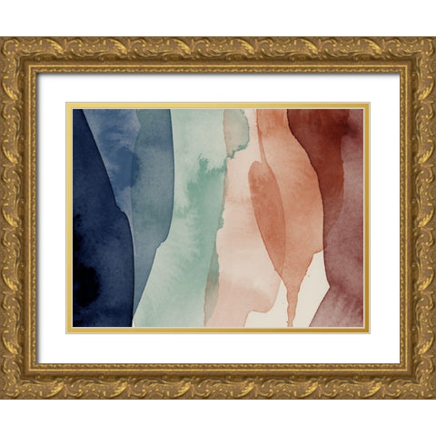 Prismatic Gold Ornate Wood Framed Art Print with Double Matting by Urban Road