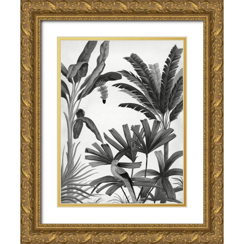 Dominica III Gold Ornate Wood Framed Art Print with Double Matting by Urban Road