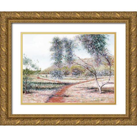 Kalgoorlie Gold Ornate Wood Framed Art Print with Double Matting by Urban Road