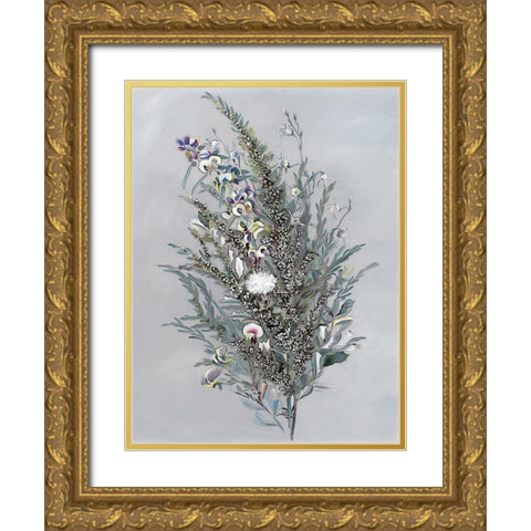 Grevillea Gold Ornate Wood Framed Art Print with Double Matting by Urban Road