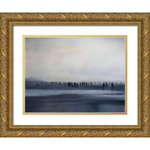 Sound of SIlence Gold Ornate Wood Framed Art Print with Double Matting by Urban Road