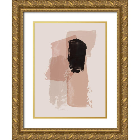 Contrast Blush Poster Gold Ornate Wood Framed Art Print with Double Matting by Urban Road