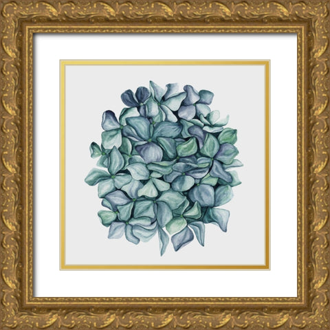 Hydrangea Poster Gold Ornate Wood Framed Art Print with Double Matting by Urban Road