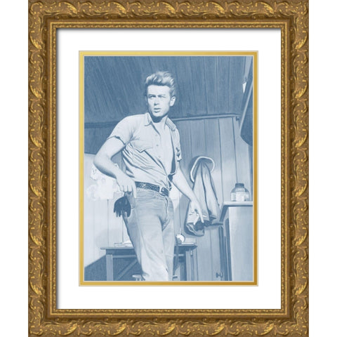 James Dean Dusk Poster Gold Ornate Wood Framed Art Print with Double Matting by Urban Road