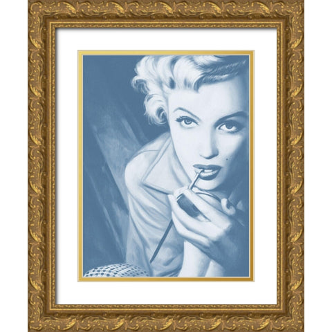 Marilyn Dusk Poster Gold Ornate Wood Framed Art Print with Double Matting by Urban Road