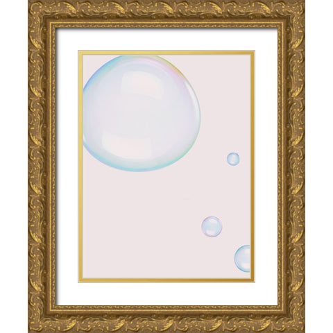 Effervescence Poster Gold Ornate Wood Framed Art Print with Double Matting by Urban Road