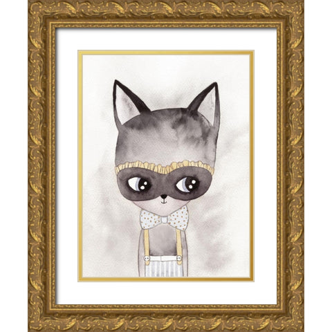 Alley Kat Poster Gold Ornate Wood Framed Art Print with Double Matting by Urban Road