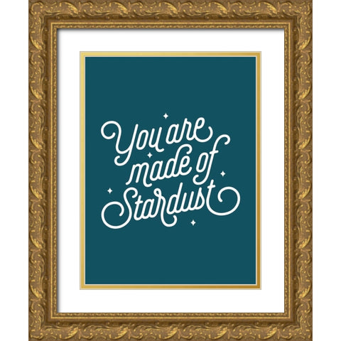 Stardust Poster Gold Ornate Wood Framed Art Print with Double Matting by Urban Road