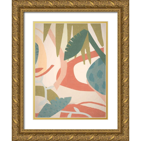 Tropical Oasis I Poster Gold Ornate Wood Framed Art Print with Double Matting by Urban Road