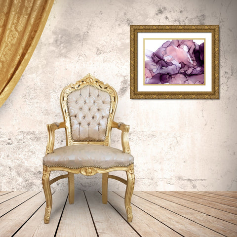 Grape Soda Poster Gold Ornate Wood Framed Art Print with Double Matting by Urban Road