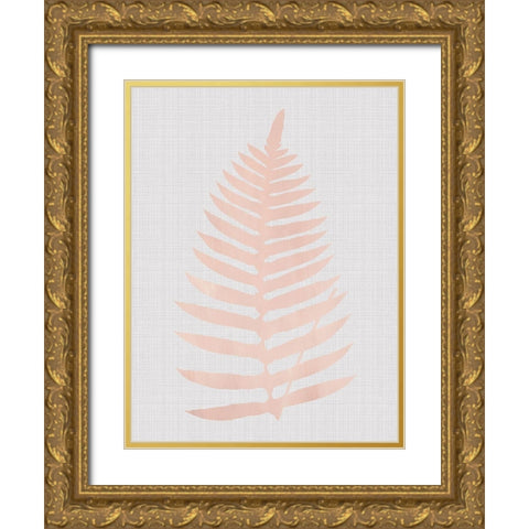 Beech Blush Poster Gold Ornate Wood Framed Art Print with Double Matting by Urban Road