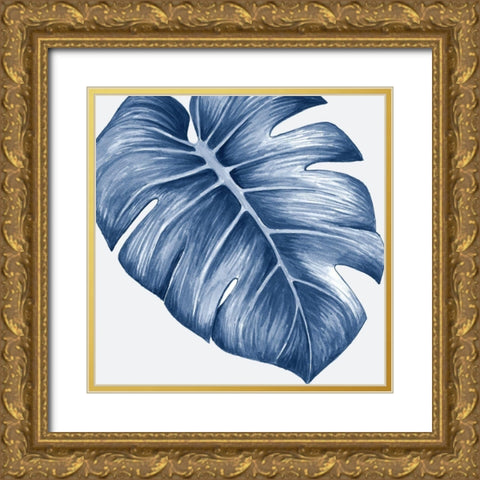 Royal Monstera II Gold Ornate Wood Framed Art Print with Double Matting by Urban Road