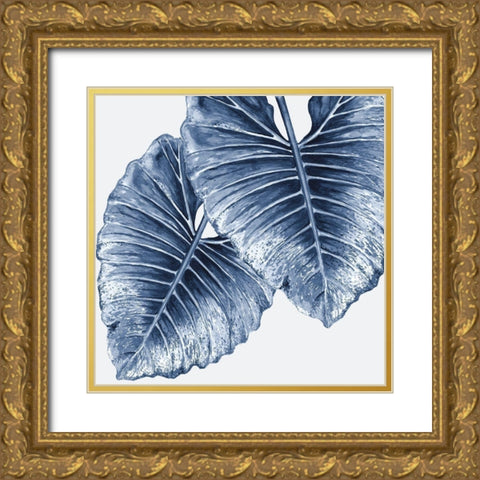 Royal Elephant Ears Poster Gold Ornate Wood Framed Art Print with Double Matting by Urban Road