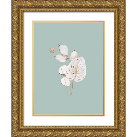 Mint Anthurium I Poster Gold Ornate Wood Framed Art Print with Double Matting by Urban Road