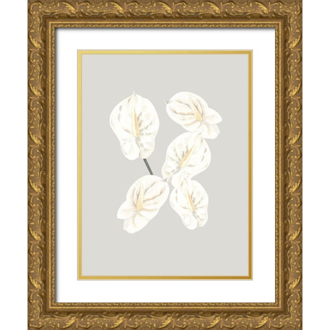 Beige Peace Poster Gold Ornate Wood Framed Art Print with Double Matting by Urban Road