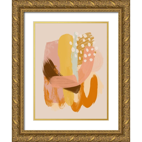 A Golden Mood Poster Gold Ornate Wood Framed Art Print with Double Matting by Urban Road