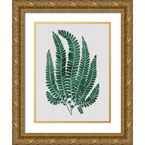 Maple Green Poster Gold Ornate Wood Framed Art Print with Double Matting by Urban Road