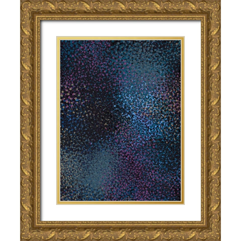 Starry Sky Poster Gold Ornate Wood Framed Art Print with Double Matting by Urban Road