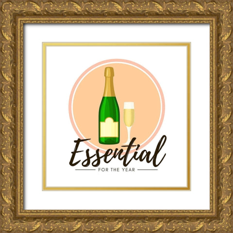 Artsy Quotes Quote: Essential Champagne Gold Ornate Wood Framed Art Print with Double Matting by ArtsyQuotes