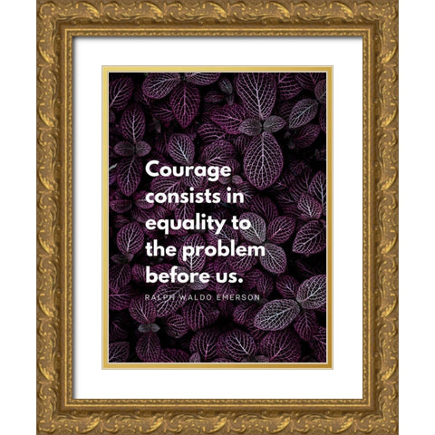 Ralph Waldo Emerson Quote: Equality Gold Ornate Wood Framed Art Print with Double Matting by ArtsyQuotes