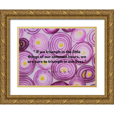 Artsy Quotes Quote: Common Hours Gold Ornate Wood Framed Art Print with Double Matting by ArtsyQuotes