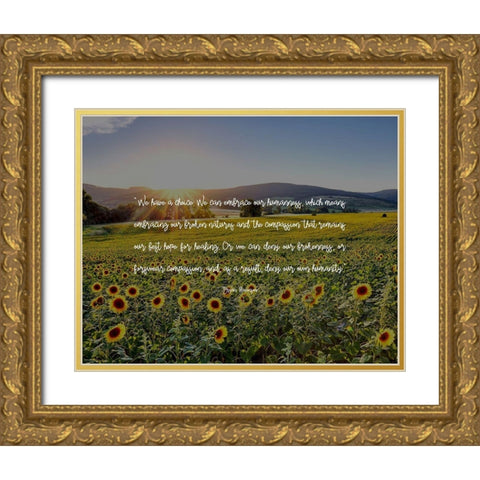 Bryan Stevenson Quote: We Have a Choice Gold Ornate Wood Framed Art Print with Double Matting by ArtsyQuotes