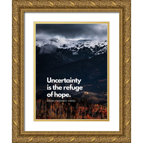 Harry Finlay Quote: Every Mountain Gold Ornate Wood Framed Art Print with Double Matting by ArtsyQuotes