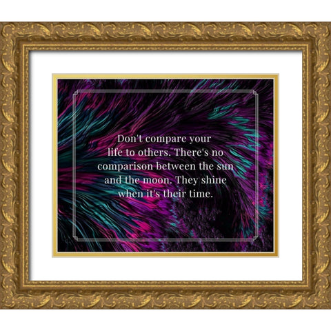 Artsy Quotes Quote: The Sun and the Moon Gold Ornate Wood Framed Art Print with Double Matting by ArtsyQuotes
