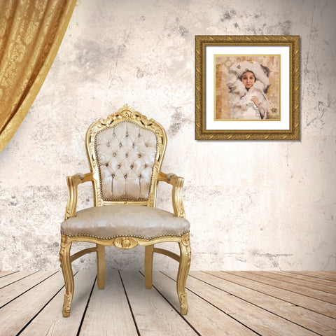 Eskimo Girl I Gold Ornate Wood Framed Art Print with Double Matting by Wiley, Marta