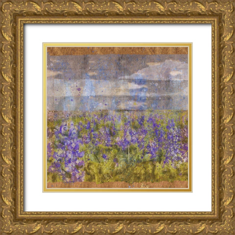 Blue Bell I Gold Ornate Wood Framed Art Print with Double Matting by Wiley, Marta