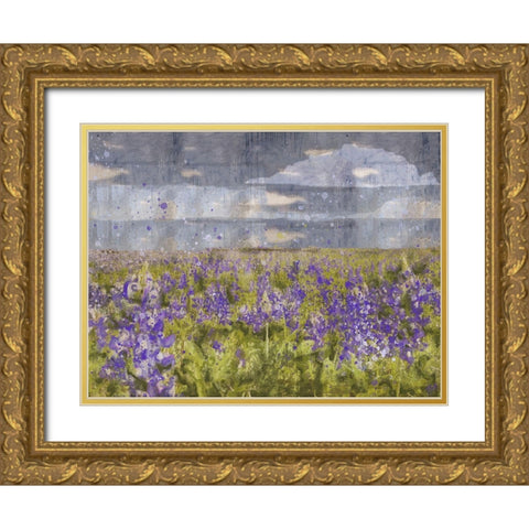 Blue Bell VII Gold Ornate Wood Framed Art Print with Double Matting by Wiley, Marta